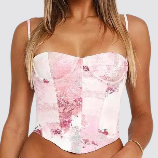 Top effet corset