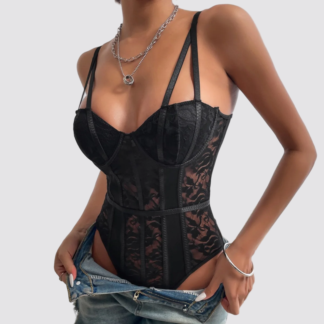 Body dentelle noir