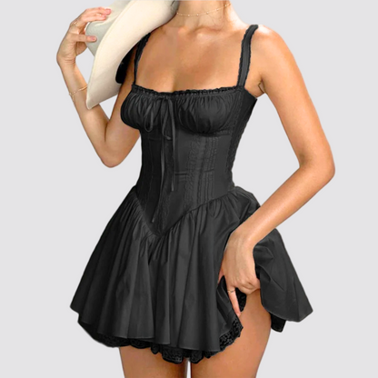 Corset robe noire