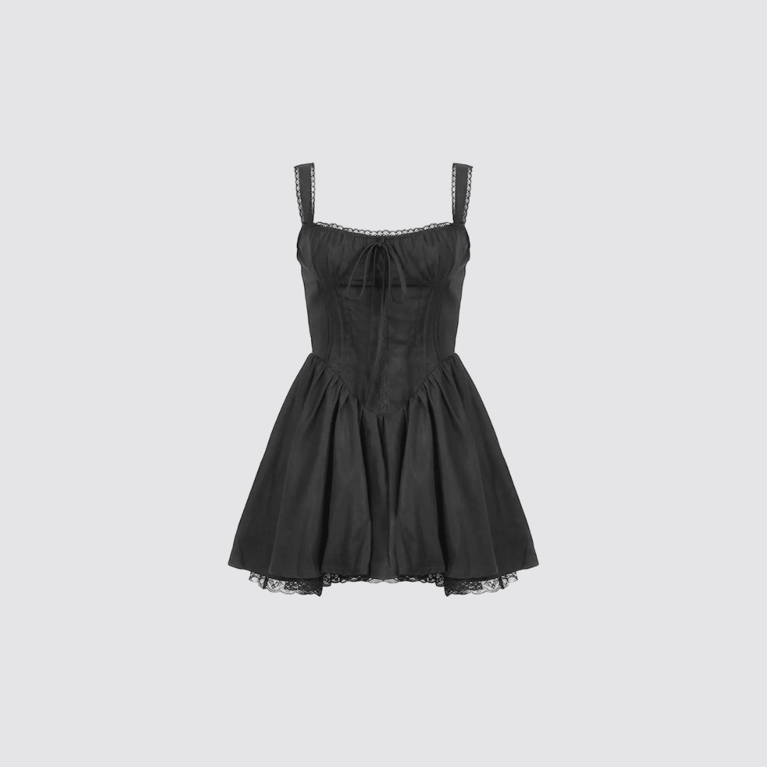 Corset robe noire