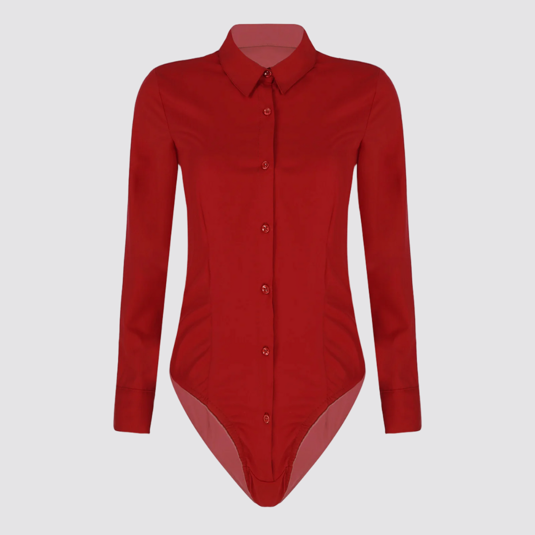 Body rouge femme habillé