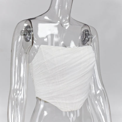 Bustier blanc corset